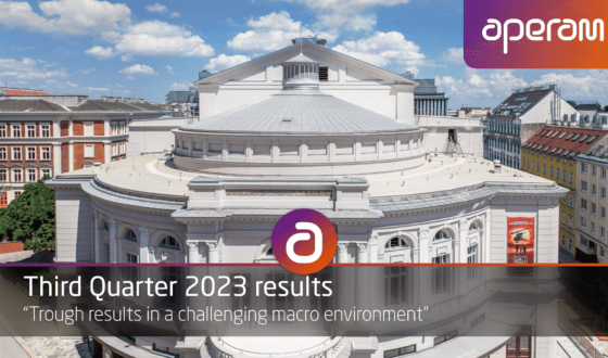 Aperam Published its Third Quarter 2023 Results